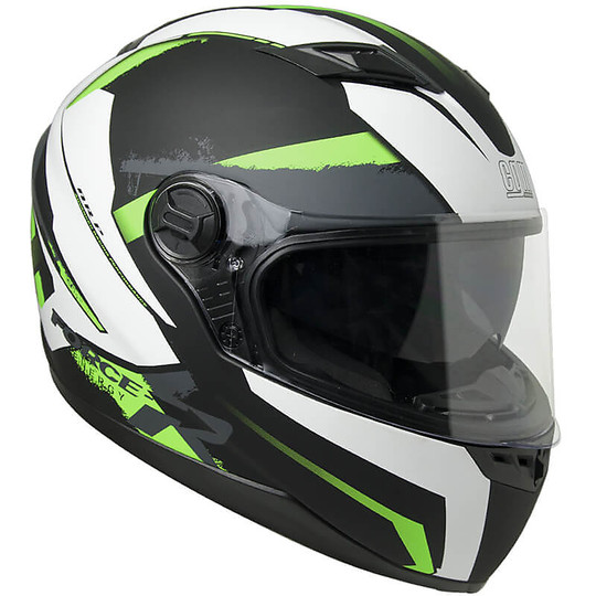 Helm Moto Integral CGM 308x Atlanta Schwarz Grün Opaque