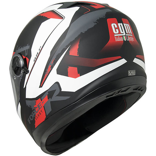Helm Moto Integral CGM 308x Atlanta Schwarz Rot Opaque
