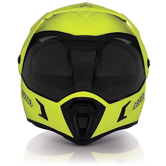Helm Moto Integral Dual-Straße Acerbis Doppel Visor Aktive Giallu Fluo