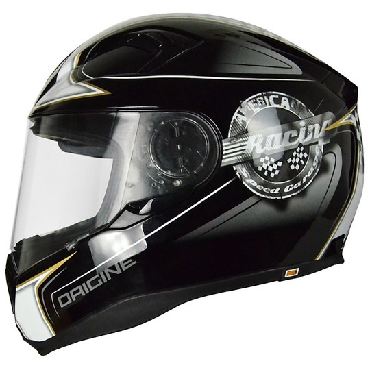 Helm Moto Integral Fiber Herkunft ST-Champion Schwarz