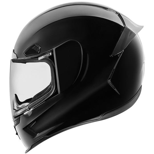 Helm Moto Integral Fiber ICON Airframe  pro Gloss Black