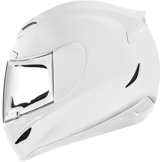 Helm Moto Integral Fiber ICON Airmada Glossy White