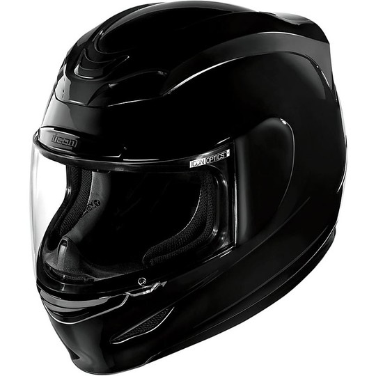 Helm Moto Integral Fiber ICON Airmada Glänzend schwarz