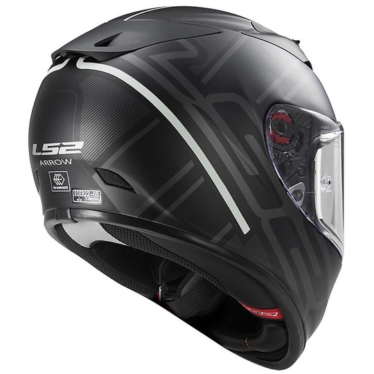 Helm Moto Integral Fiber LS2 FF323 Pfeil R Ion Matt Schwarz / Titanium