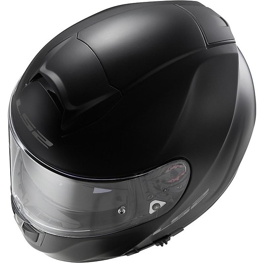 Helm Moto Integral Fiber LS2 FF397 Vector Mono Matt Black