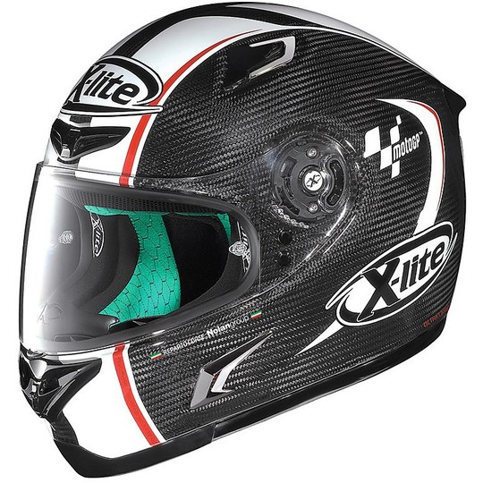 Helm Moto Integral Fiber X-Lite X-802 RR Ultra-Carbon-Mto GP 03 Schwarz Weiß Rot