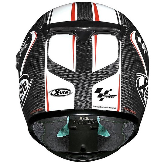 Helm Moto Integral Fiber X-Lite X-802 RR Ultra-Carbon-Mto GP 03 Schwarz Weiß Rot