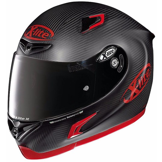Helm Moto Integral Fiber X-Lite X-802 Sport 22 RR Ultra Pure Carbon Carbon Matte Red