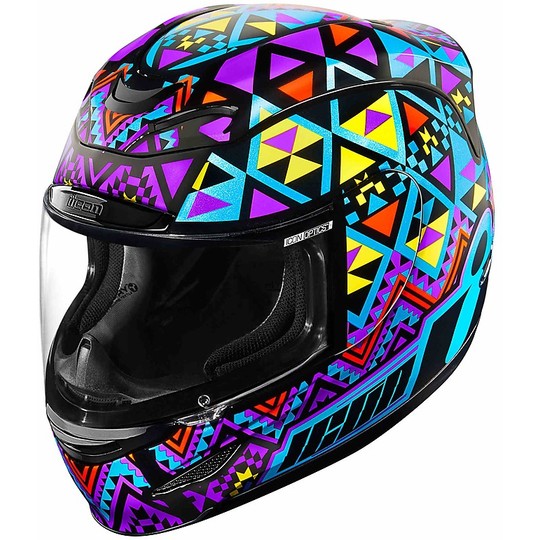 Helm Moto Integral Icon Airmada Georacer Multicolor