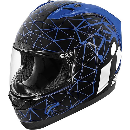 Helm Moto Integral ICON Allianz Crysmatic Blau