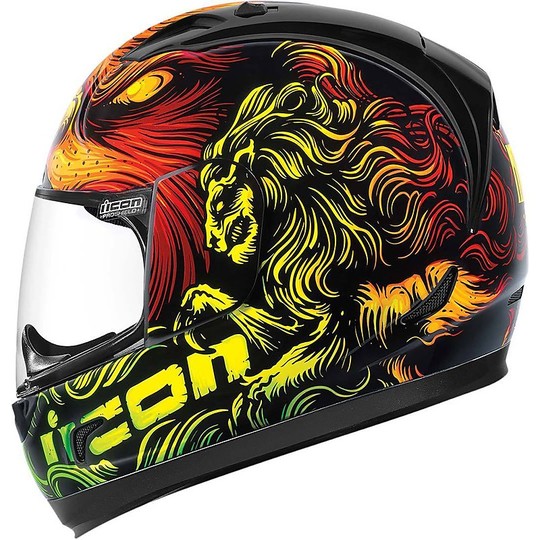 Helm Moto Integral ICON Allianz Majestät Schwarzen