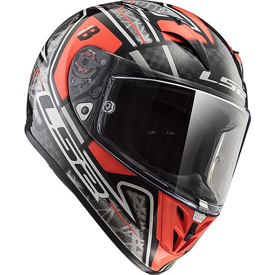 Helm Moto Integral Kohlenstoff Ls2 FF323 Pfeil C-evo Reply Hector Barberà