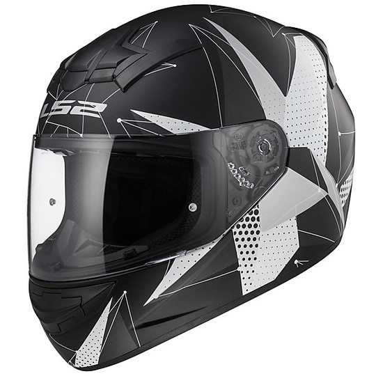 Helm Moto Integral LS2 FF352 Brilliant Matt Black Titanium