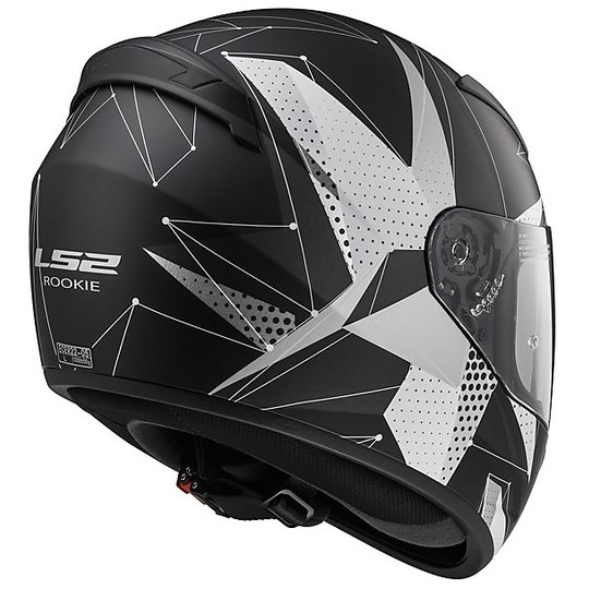 Helm Moto Integral LS2 FF352 Brilliant Matt Black Titanium