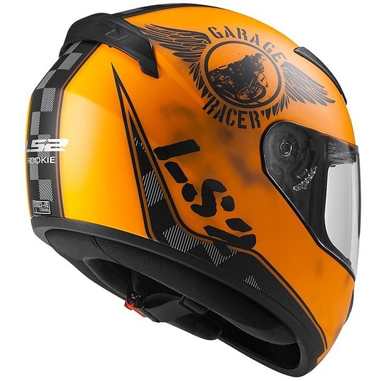 Helm Moto Integral LS2 FF352 Rookie Fan orange Opaque