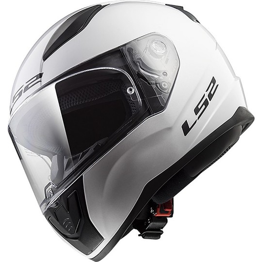 Helm Moto Integral Ls2 FF353 Schnelle Festglanz Weiss