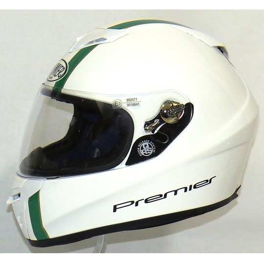 Helm Moto Integral Premier Drache Alter T italienischen Rot Weiß Grün