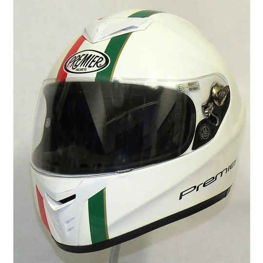 Helm Moto Integral Premier Drache Alter T italienischen Rot Weiß Grün