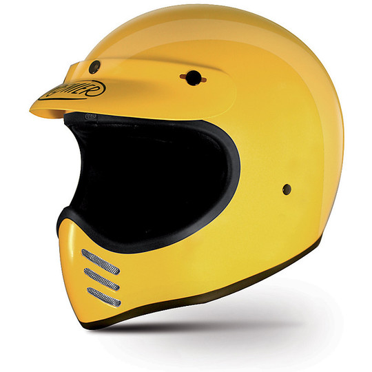 Helm Moto Integral Premier Trophy Stil 70 MX Mono Gelb