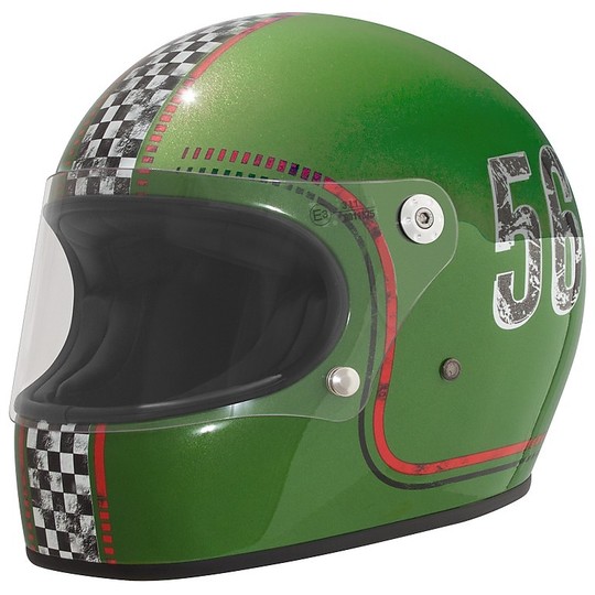 Helm Moto Integral Premier Trophy Stil der 70er Jahre FL6