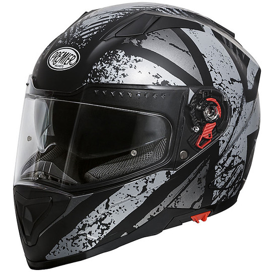 Helm Moto Integral Premier Vyrus UK 9 BM Schwarz Anthrazit Opaque