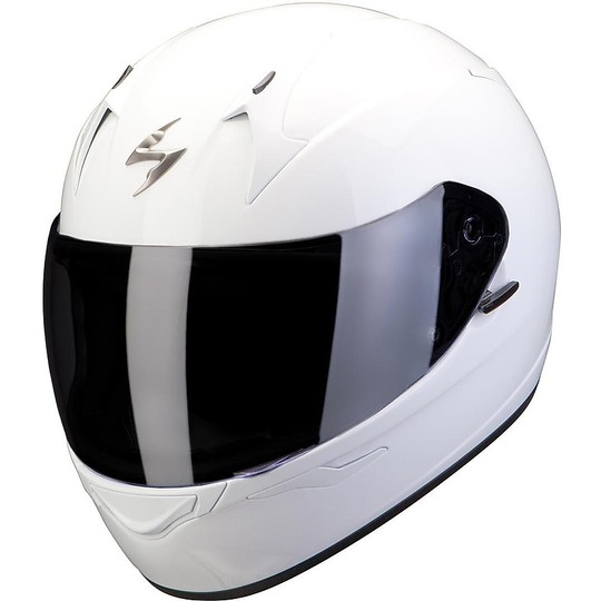 Helm Moto Integral Scorpion Exo-390 Mono Fest Weiß