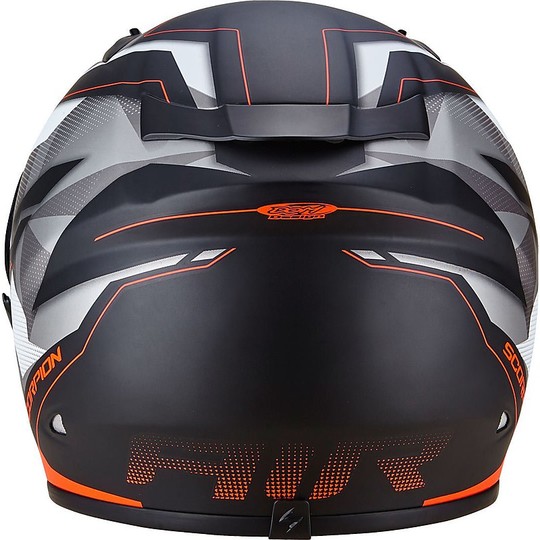 Helm Moto Integral Scorpion Exo-710 Air Furio Red Camouflage