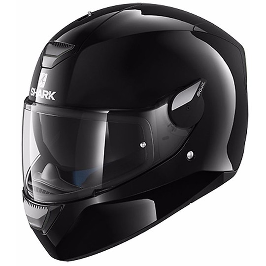 Helm Moto Integral Shark D-Skwal Blank Glossy Black