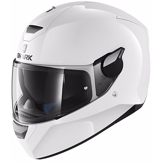 Helm Moto Integral Shark D-Skwal Blank Glossy White