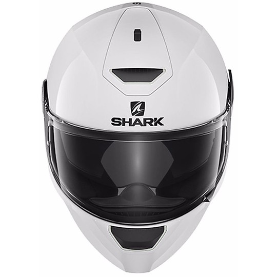 Helm Moto Integral Shark D-Skwal Blank Glossy White