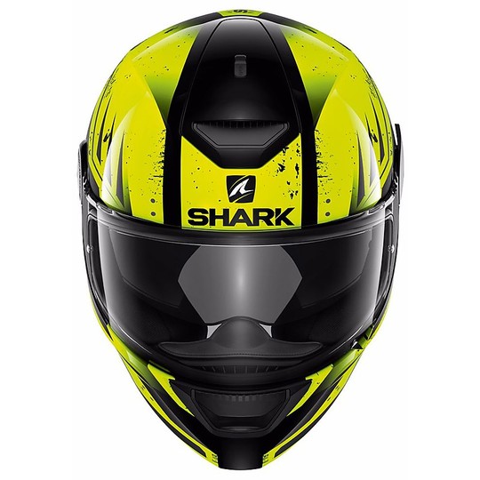 Helm Moto Integral Shark D-Skwal DHARKOV Gelb Schwarz