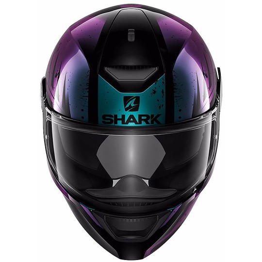 Helm Moto Integral Shark D-Skwal DHARKOV Schwarz Lila