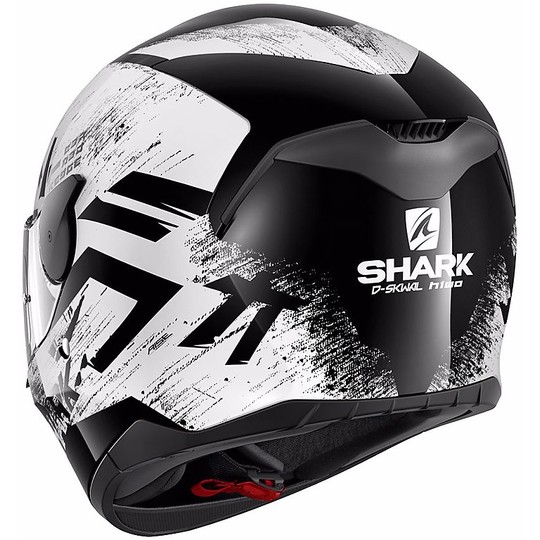 Helm Moto Integral Shark D-Skwal HIWO Schwarz Weiß