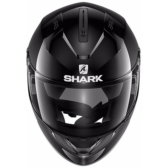 Helm Moto Integral Shark Ridil Blank Glossy Black