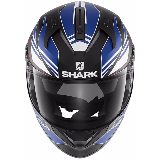Helm Moto Integral Shark Ridil TIKA Mat Schwarz Weiß