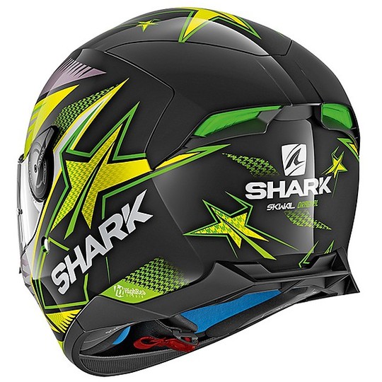 Helm Moto Integral Shark Skwal 2 DRAGHAL Schwarz, Grün, Gelb