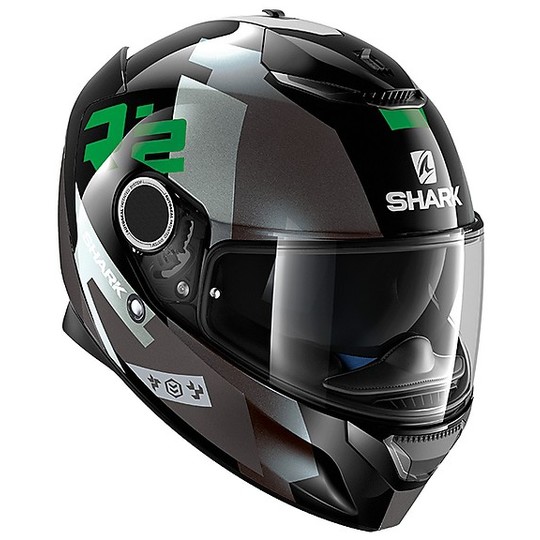 Helm Moto Integral Shark SPARTAN APICS-Schwarz-Grün