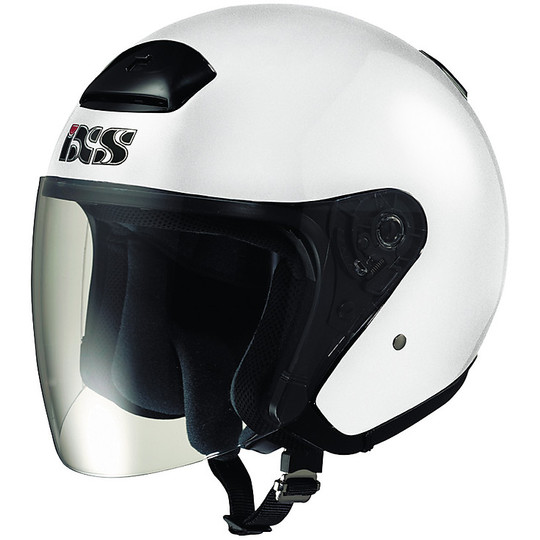Helm Moto Jet lange Visier IXS HX 118 Weiß