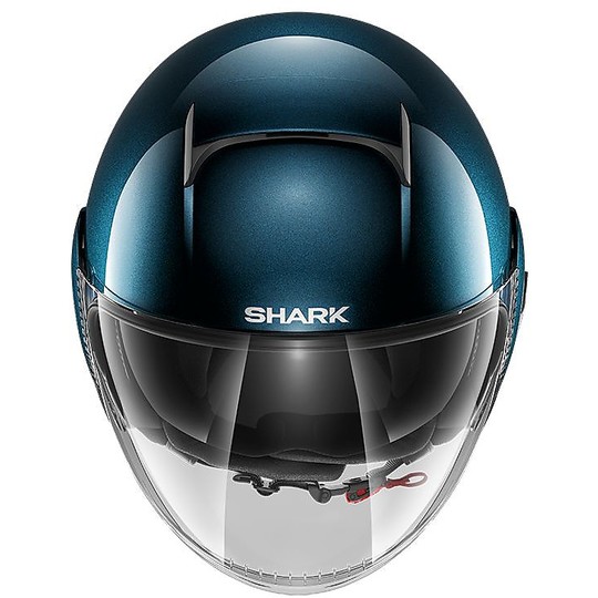 Helm Moto Jet Shark NANO Kristall Swarovski Blank Blau