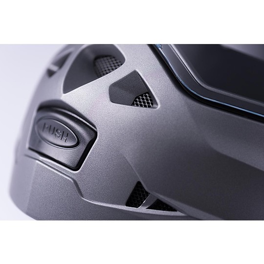Helm Moto Modular Blauer Himmel 2 Black Titanium Matt White
