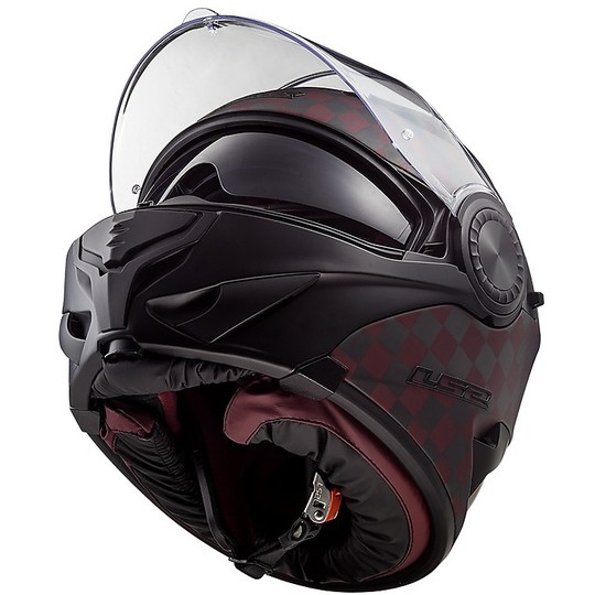 Helm Moto Modular Carbon-Integrated Intercom LRP Ls2 FF313 Vortex Carbon Black Mat