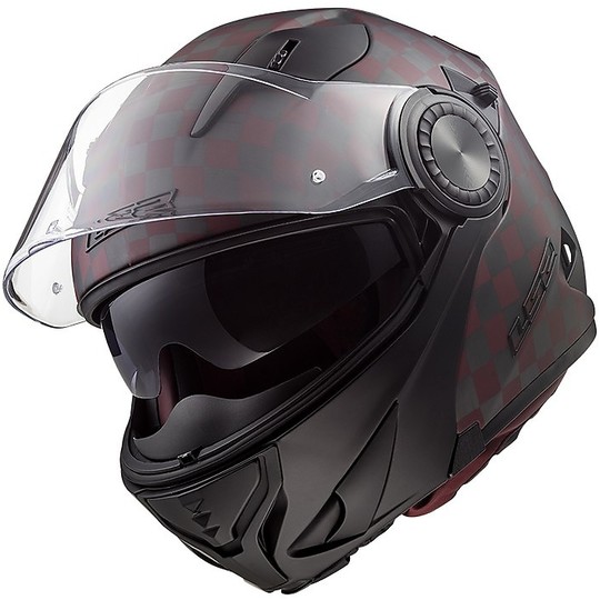 Helm Moto Modular Carbon-Integrated Intercom LRP Ls2 FF313 Vortex Carbon Black Mat