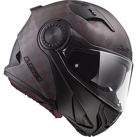 Helm Moto Modular Carbon-Integrated Intercom LRP Ls2 FF313 Vortex Carbon Black Mat