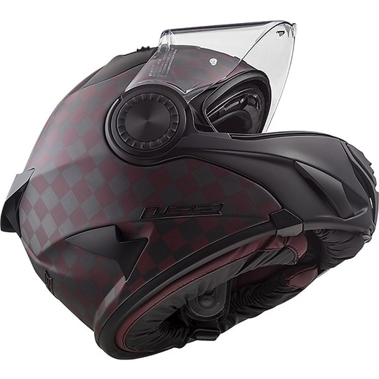 Helm Moto Modular Carbon-Integrated Intercom LRP Ls2 FF313 Vortex Carbon Black Mat