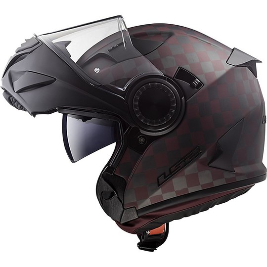 Helm Moto Modular Carbon-Integrated Intercom LRP Ls2 FF313 Vortex Carbon Black Mat