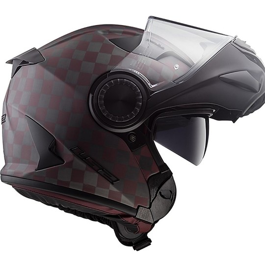 Helm Moto Modular Carbon-Integrated Intercom LRP Ls2 FF313 Vortex Carbon Black Mat