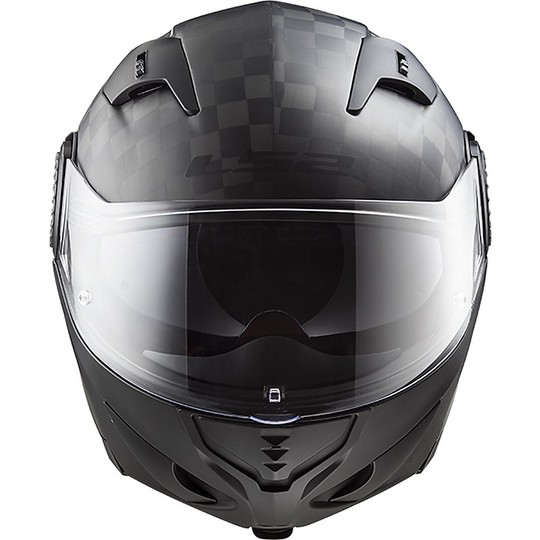 Helm Moto Modular Carbon-Ls2 FF313 Vortex Carbon Black Mat