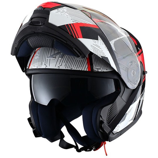Helm Moto Modular Doppel Zulassung Astone RT 1200 Vip Red