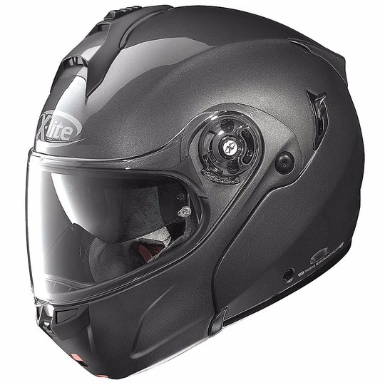 Helm Moto Modular Fiber X-Lite X-1004 Elegance N-06 Com Lava