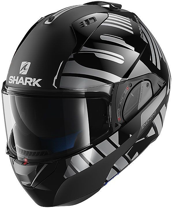 Helm Moto Modular Geoffnet Werden Shark Evo One Dual 2 Lithion Chrom Schwarz Anthrazit Online Verkauf Outletmoto Eu